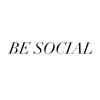 BE SOCIAL. logo