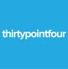 thirtypointfour design logo