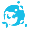 Fish Blowing Bubbles logo