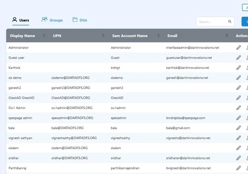 Web Application to Manage Active Directory