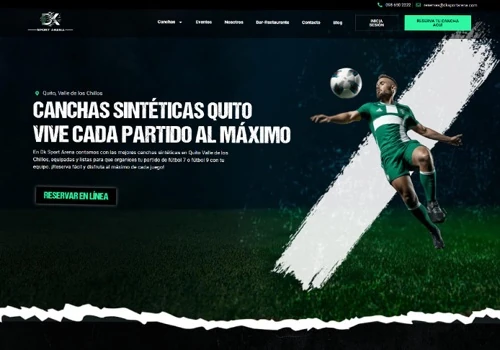 Página Web de Reserva de Canchas sintéticas
