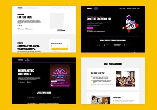 Workweek microsites design and development