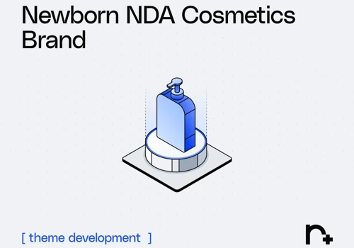 Shopify store for an NDA Newborn cosmetics brand