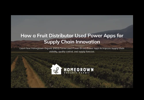 Using Power Apps for Supply Chain Innovation