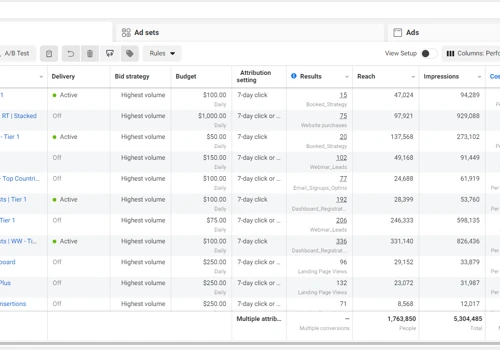 Meta Campaign Structure and Results