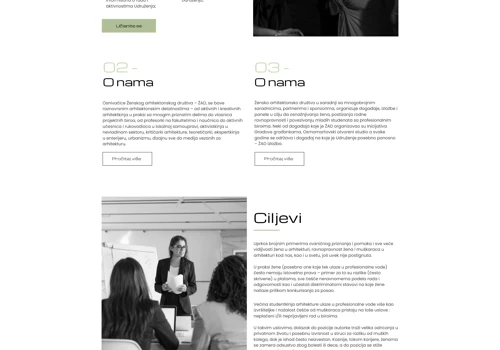 Website for Women's Architectural Association