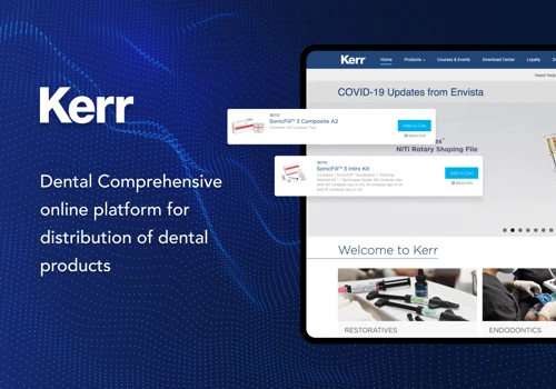 online platform for distribution of dental product