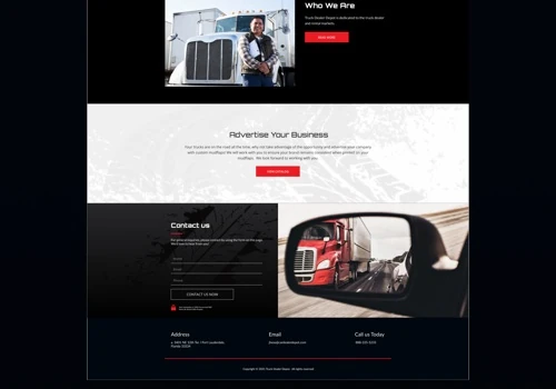 Website for Truck Dealership