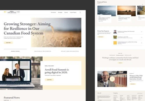 Arrell Food Institute Website