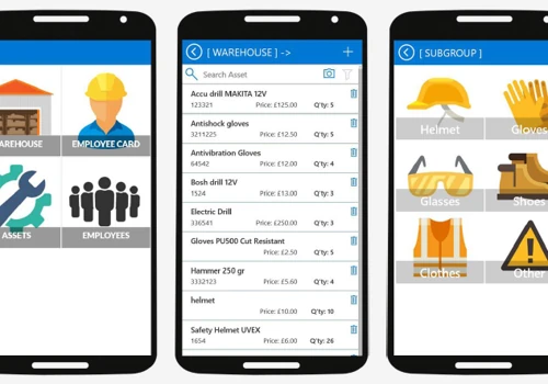 Registration of PPE and tools issued to employees