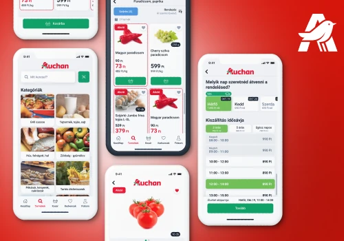 Mobile app development for Auchan Hungary