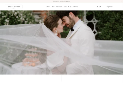 A Luxury Wedding Photography Website