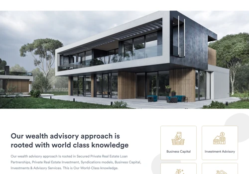 Landing page Mockup for real-estate