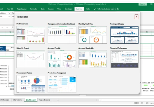 Excel Based Financial Reporting Software