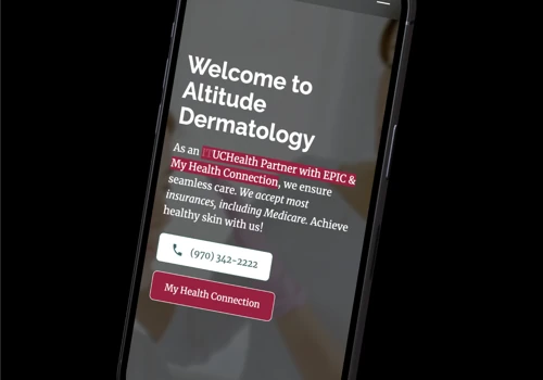 Altitude Dermatology Website Design