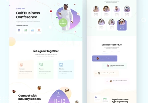 Landing page design