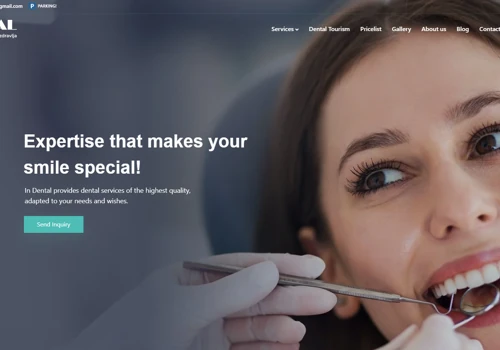 In Dental – Clinic Website Design & Marketing
