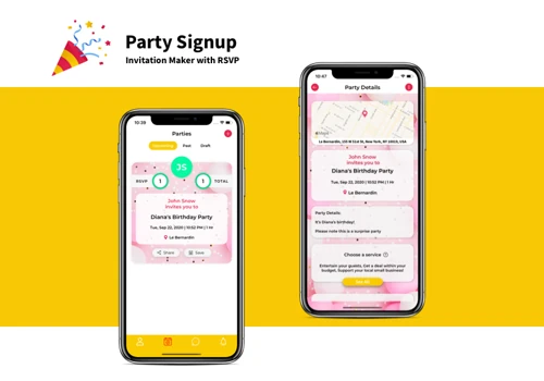 Party Signup - Invite & RSVP