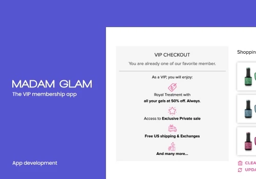 Madam Glam: The VIP membership app