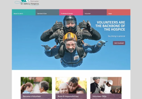 St Johns Hospice Charity Website Design & WordPress Development