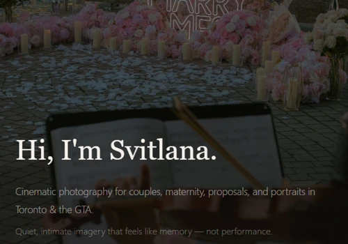 Photography Portfolio with Custom Admin CMS