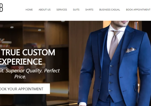 Website Design for Suit Club New York
