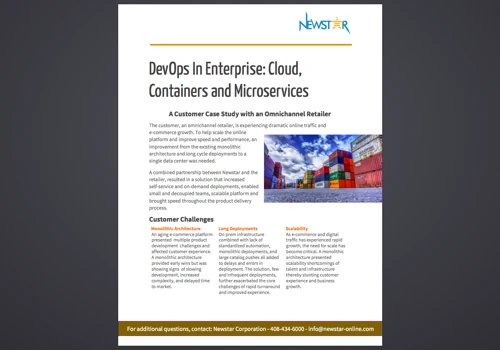 DevOps In Enterprise: Cloud, Containers and Microservices