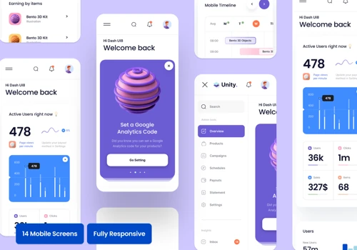 SaaS Web and Mobile Dashboard