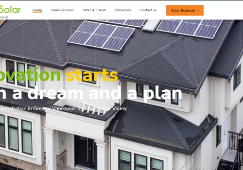 Solar Company Website
