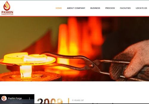 Best in class Forging Company Web Designing