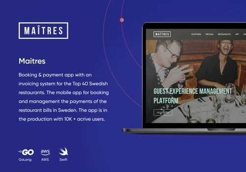 Restaurant Booking & Payment App in Sweden