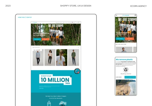 Design for Shopify Store "SOMWR Brand"