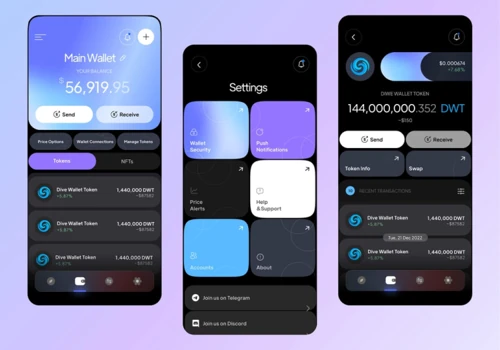 App Design for Crypto Wallet Company