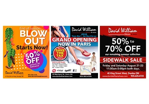 David William Shoes and More: Branding, Web Design