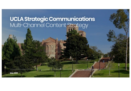 UCLA Content Strategy
