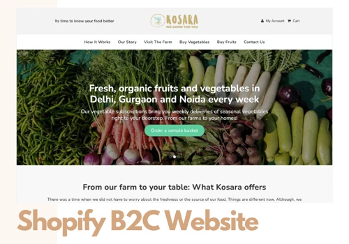 Shopify | B2C E-Commerce Website | Horticulture