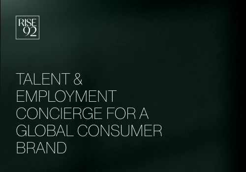 Talent Concierge for a Global Consumer Brand
