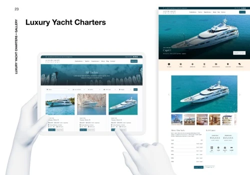 Luxury Yacht Charters—Crafting a Digital Voyage