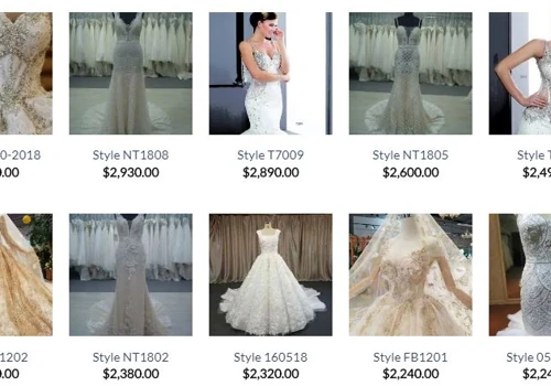 Wedding dresses and evening gowns