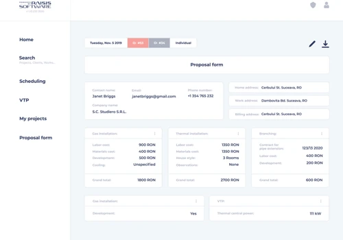Custom build CRM for security company
