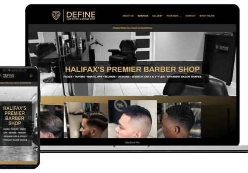Define Hair Studio Website