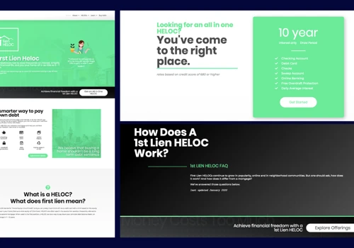 Web Design for First Lien HELOC