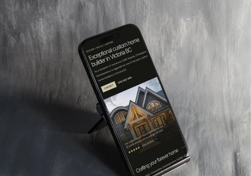 A Timeless Website for a Custom Home Builder