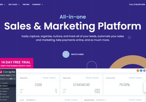 Sales & Marketing Automation Platform Website