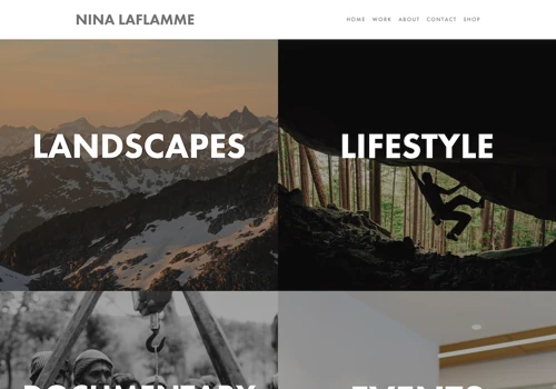 Squarespace Photography Website - NinaLaflamme