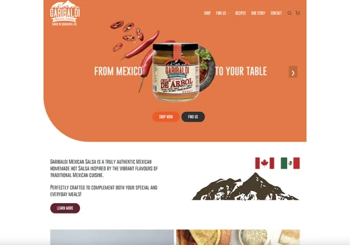 E-commerce Website - Garibaldi