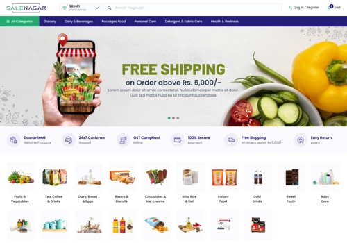 Ecommerce Site for Salenagar