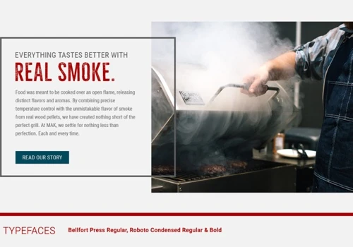 Mak Grills Website Redesign & Branding