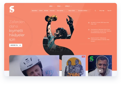 A sports magazine experience beyond reading