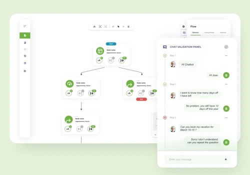 Low-code chatbot design for processes automation